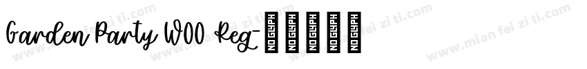 Garden Party W00 Reg字体转换